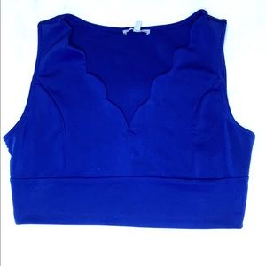 Royal blue crop top